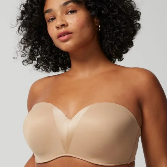 ☕️SOMA STUNNING STARLET STRSPLESS UNDERWIRE BRA SIZE 34DDD - Picture 1 of 5